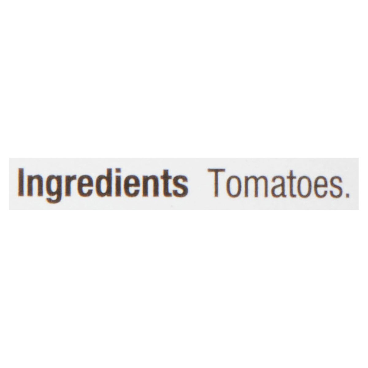 Unico Tomato Paste — ingredients list (English)