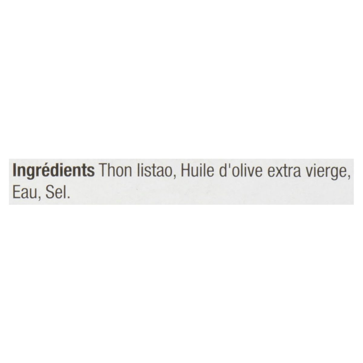 Unico Thon pâle à l'huile d'olive (paquet de 3) — liste d'ingrédients (français)