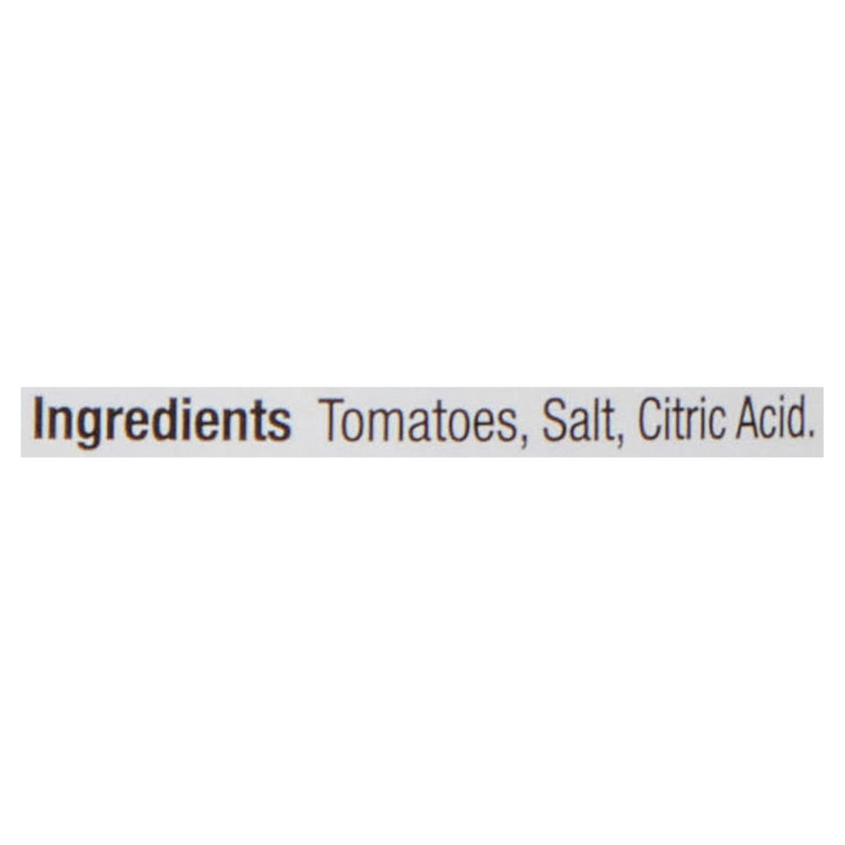 Unico Passata — Cucina Fresca — ingredients list (English)