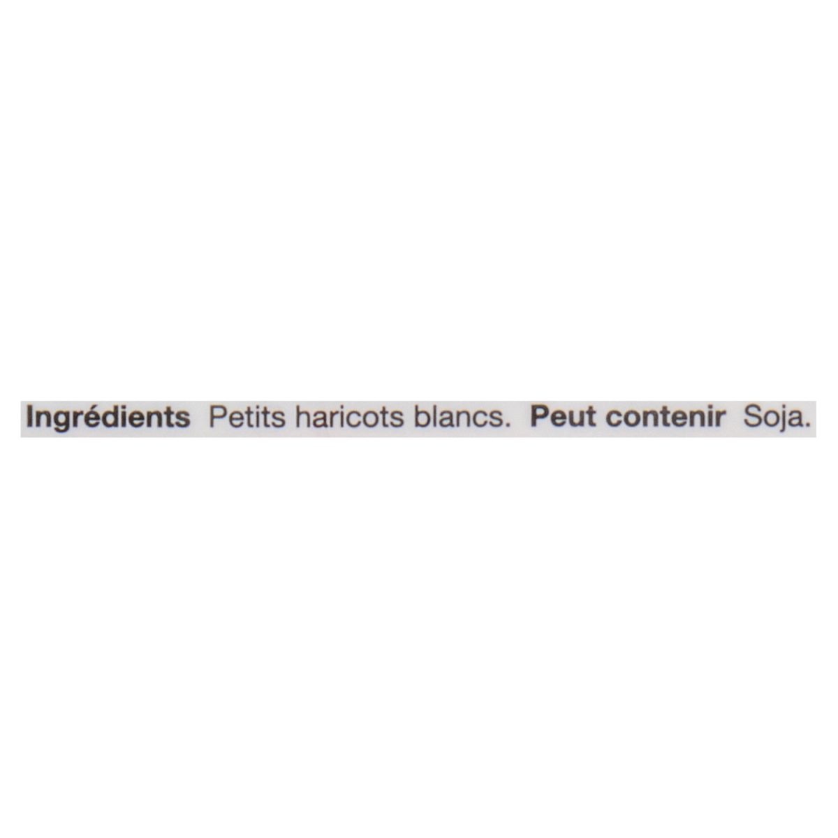 Unico Petits haricots blancs secs — liste d'ingrédients (français)