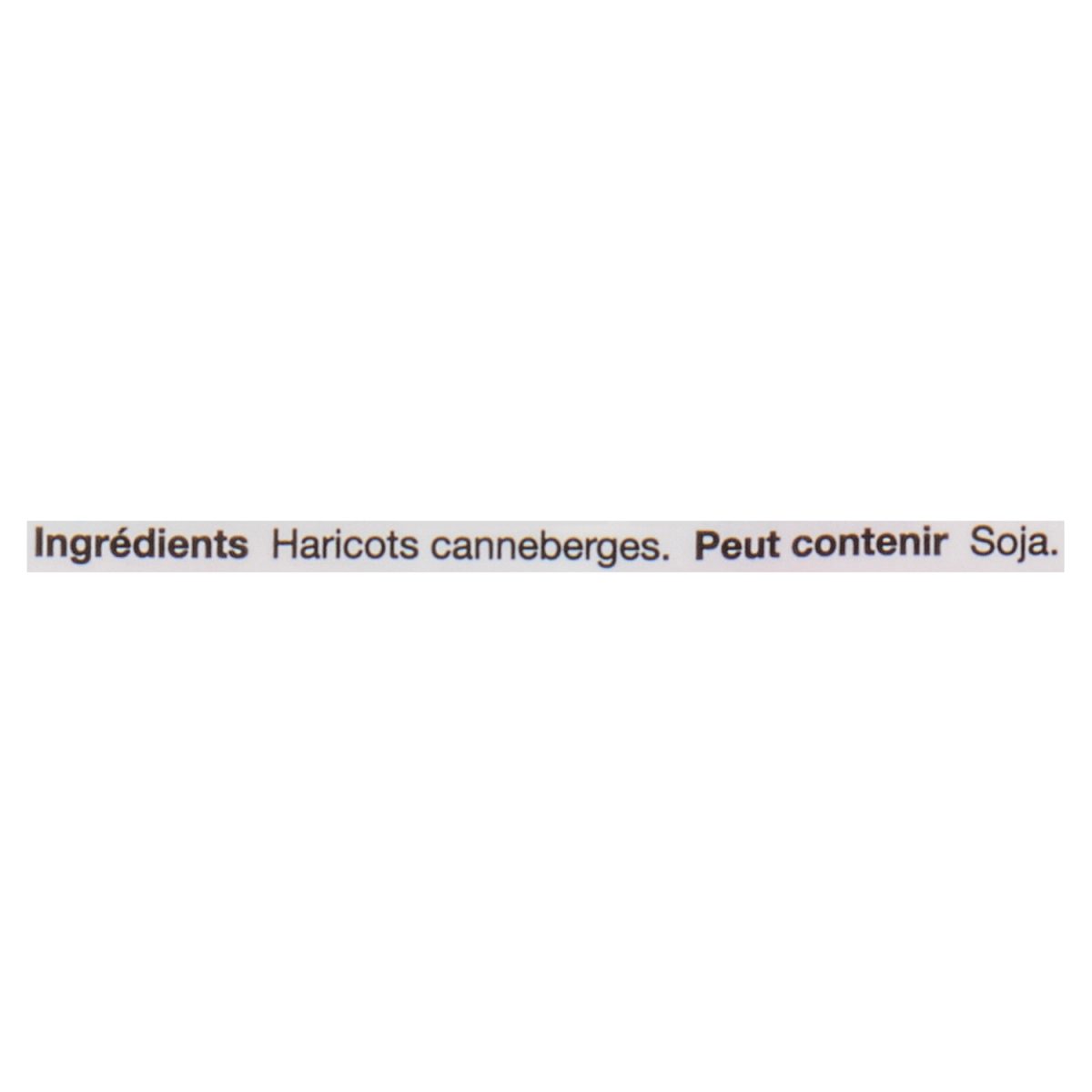 Unico Haricots romains secs — liste d'ingrédients (français)