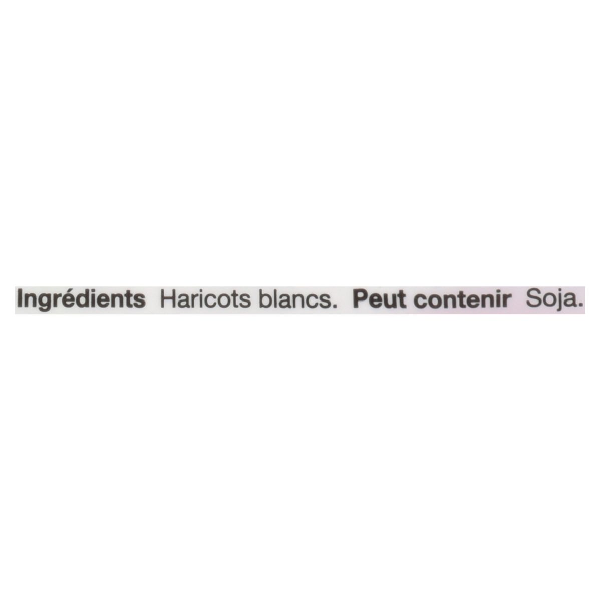 Unico Haricots blancs secs (cannellini) — liste d'ingrédients (français)