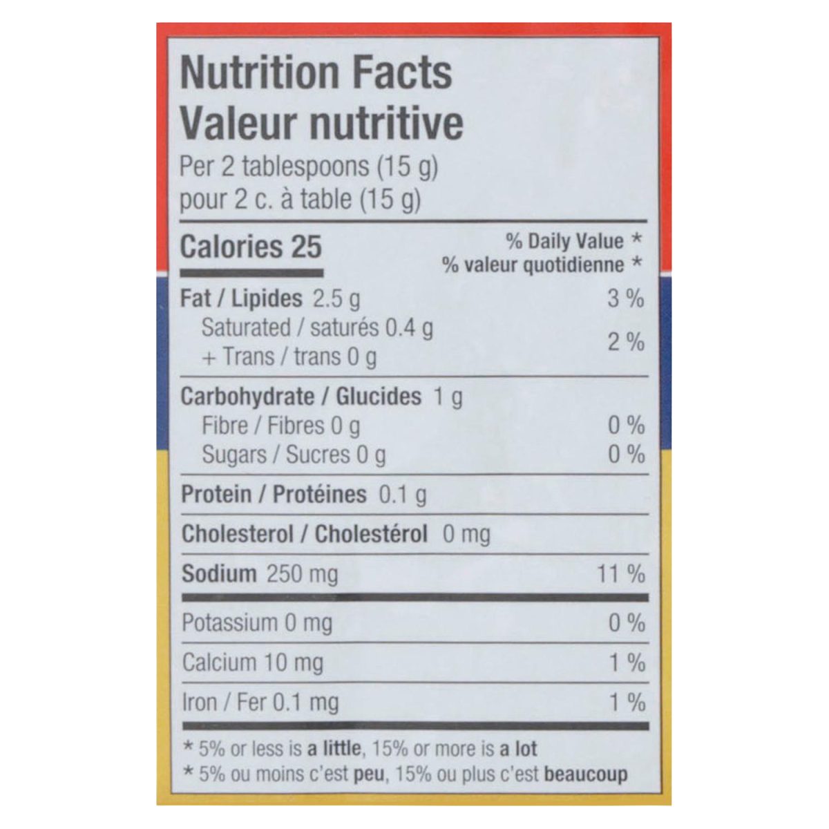 Unico Sliced Green Olives Pouch — nutrition