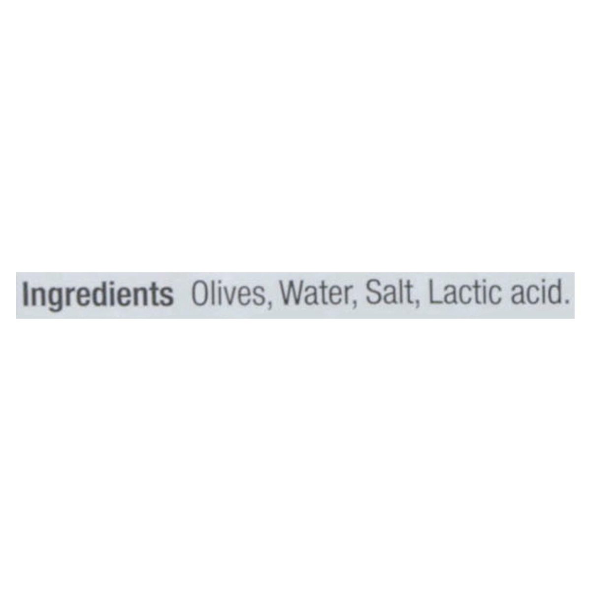 Unico Sliced Green Olives Pouch — ingredients