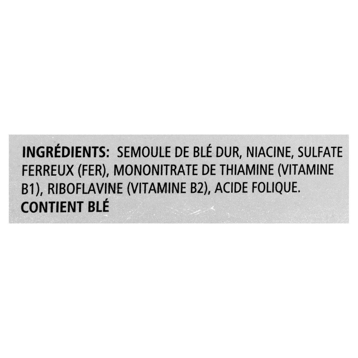 Unico Coquilles géantes — liste d'ingrédients (français)