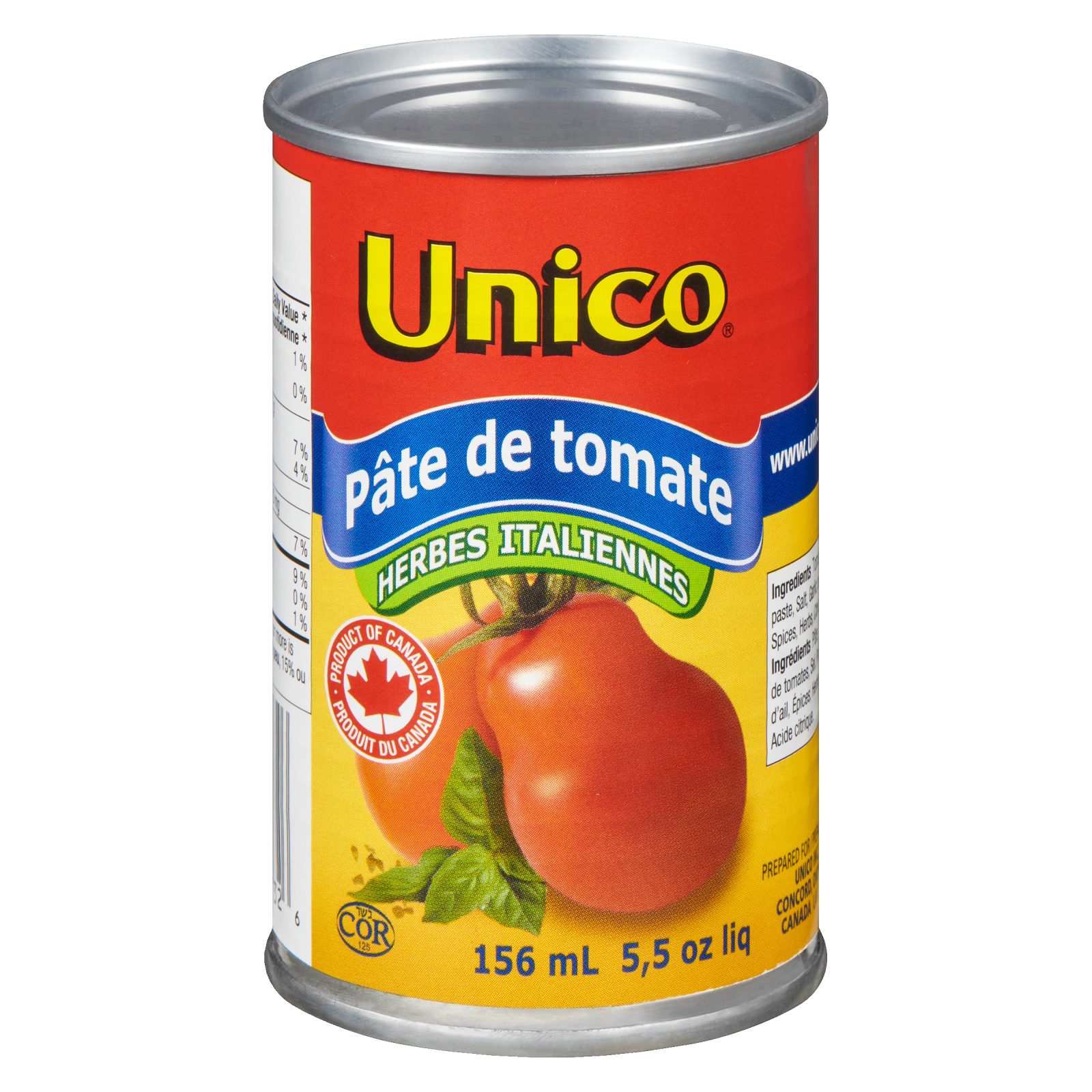 Unico Pâte de tomates — fines herbes italiennes — photo du produit (français)