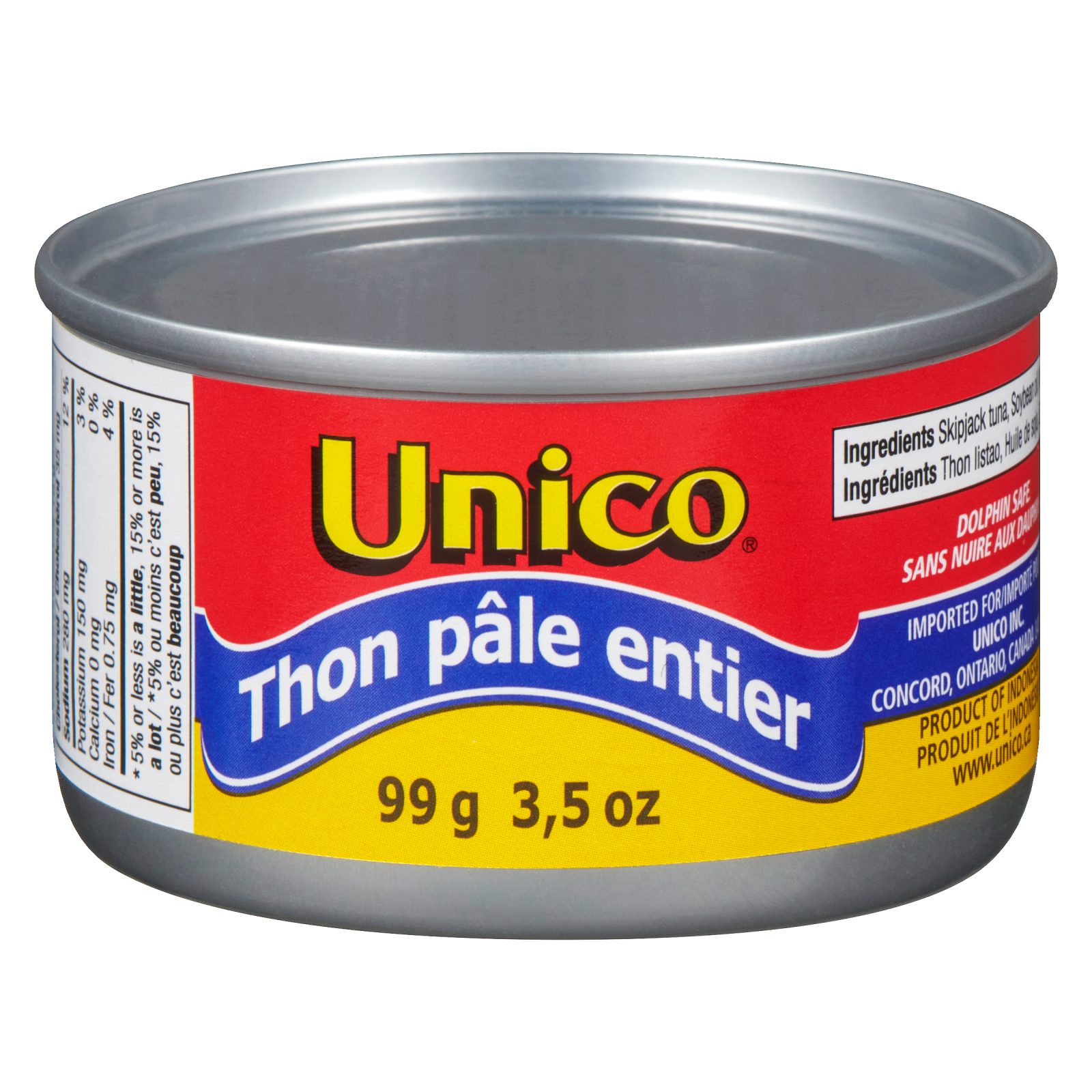 Unico Thon pâle entier — photo du produit (français)