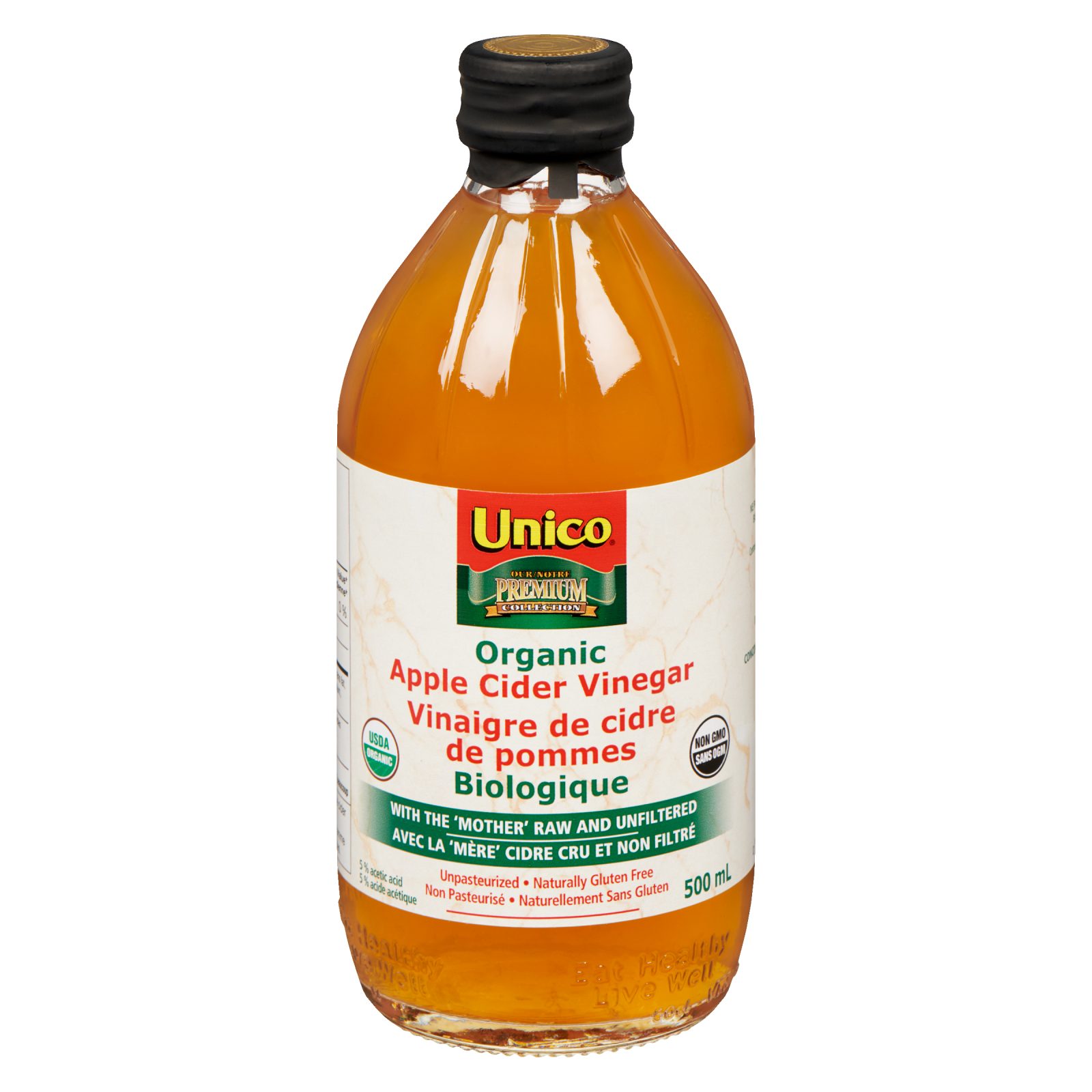 Unico Organic Apple Cider Vinegar — product photo