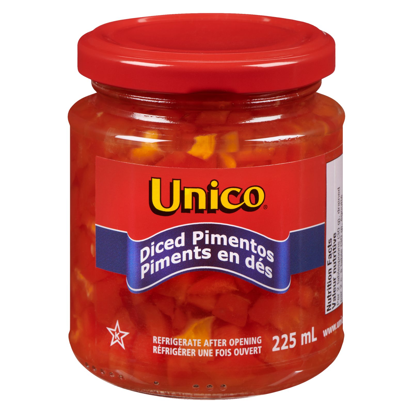 Unico Diced Pimientos — product photo