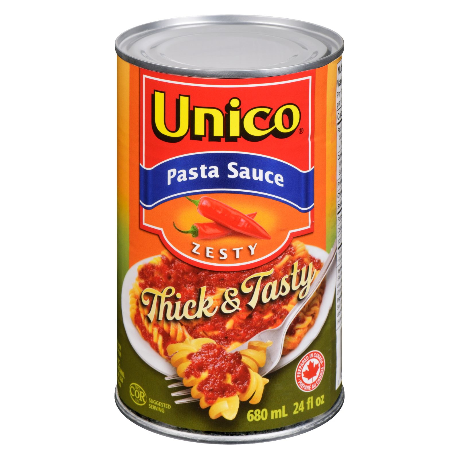 Unico Pasta Sauce — Zesty — product photo