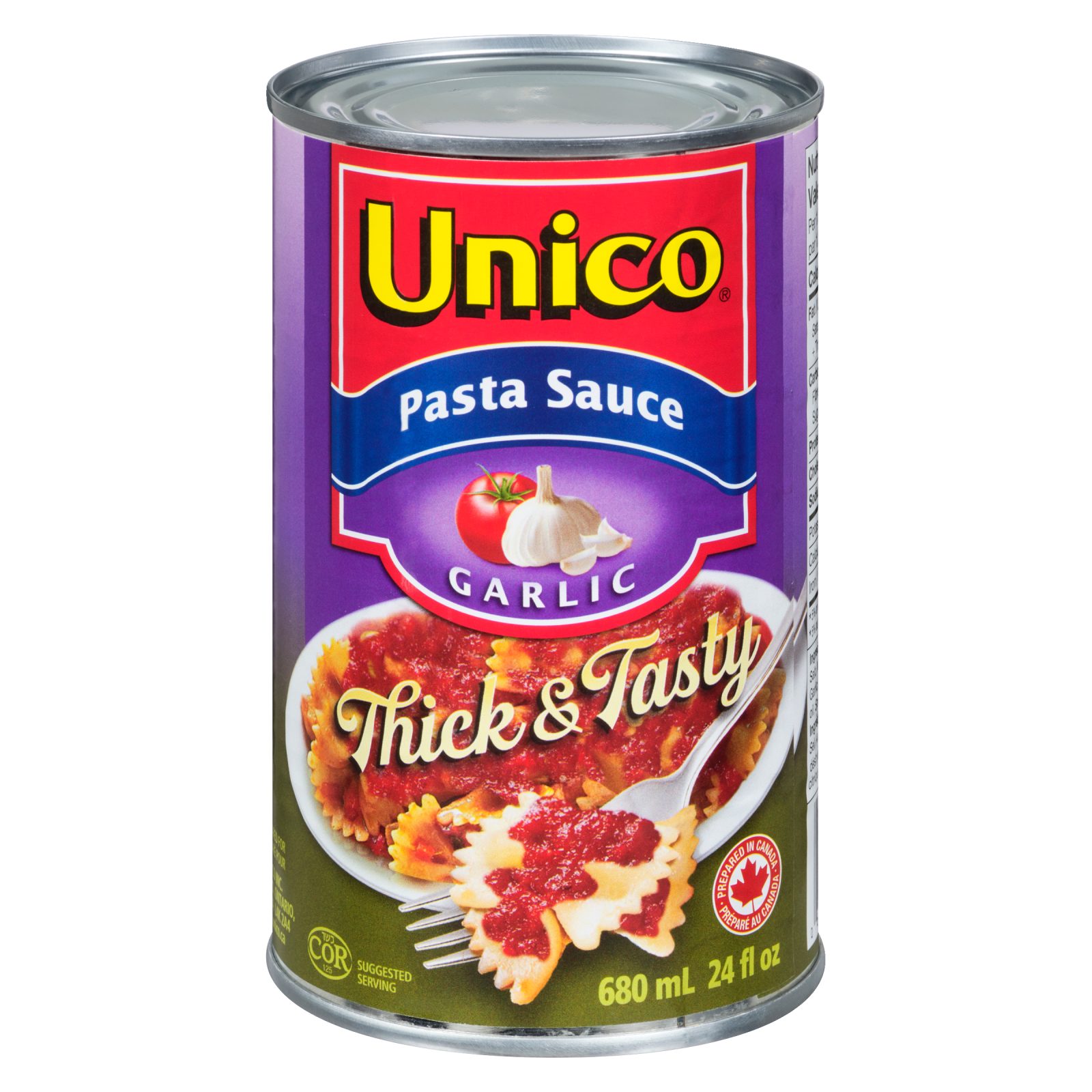 Unico Pasta Sauce — Garlic — product photo