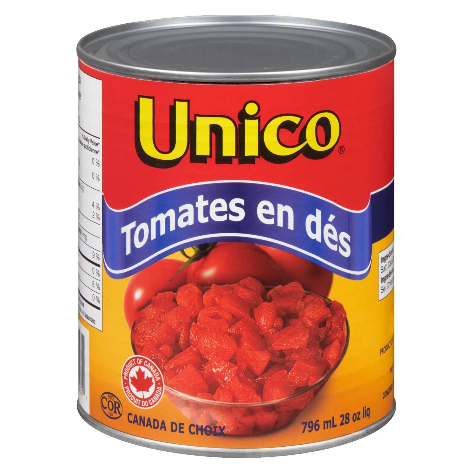 Unico Tomates en dés — photo du produit (français)