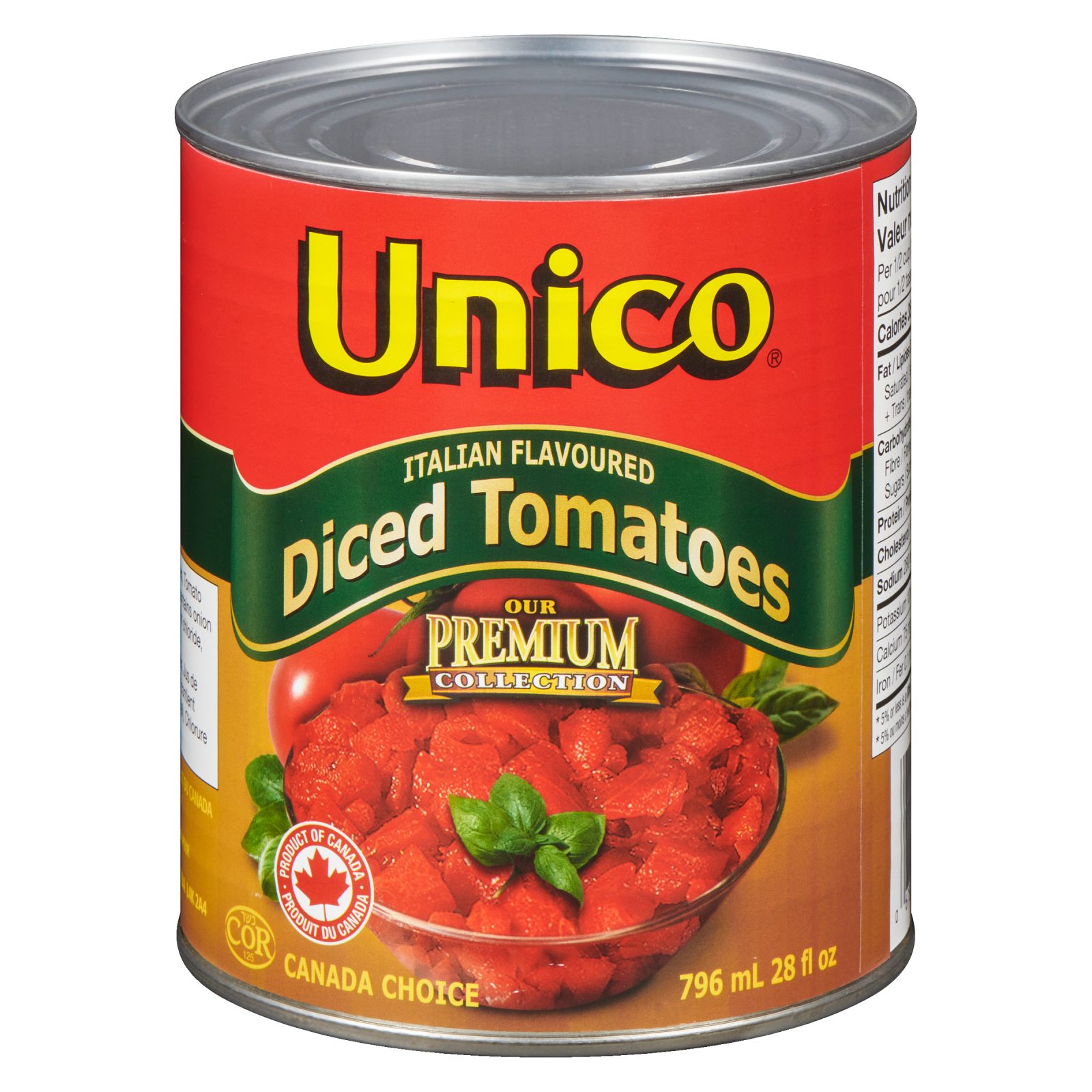 Unico Premium Diced Tomatoes — Italian Flavoured — product photo