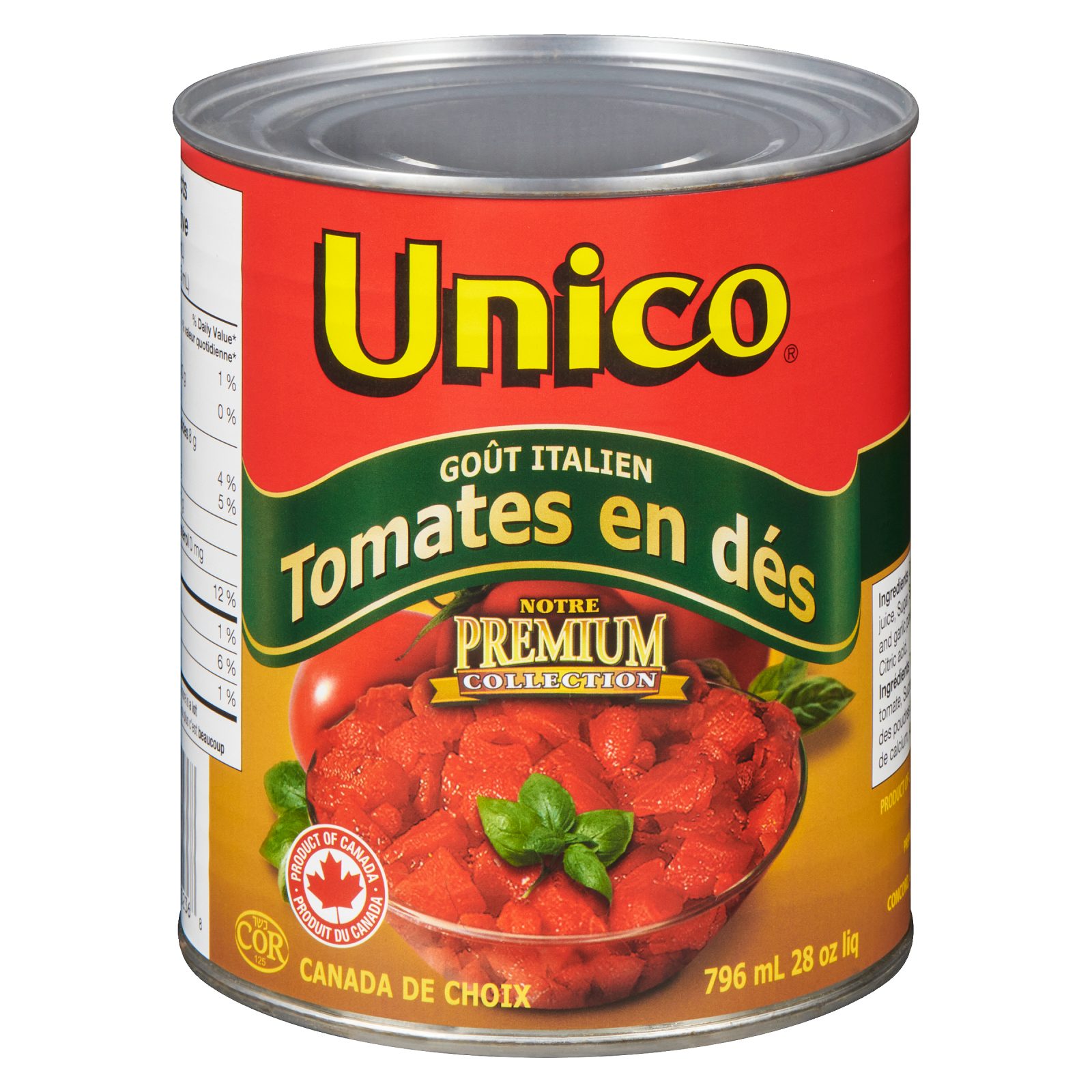 Unico Tomates en dés premium — à l'italienne — photo du produit (français)