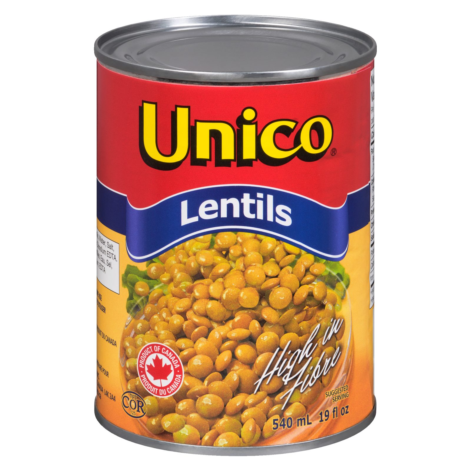 Unico Lentils — product photo