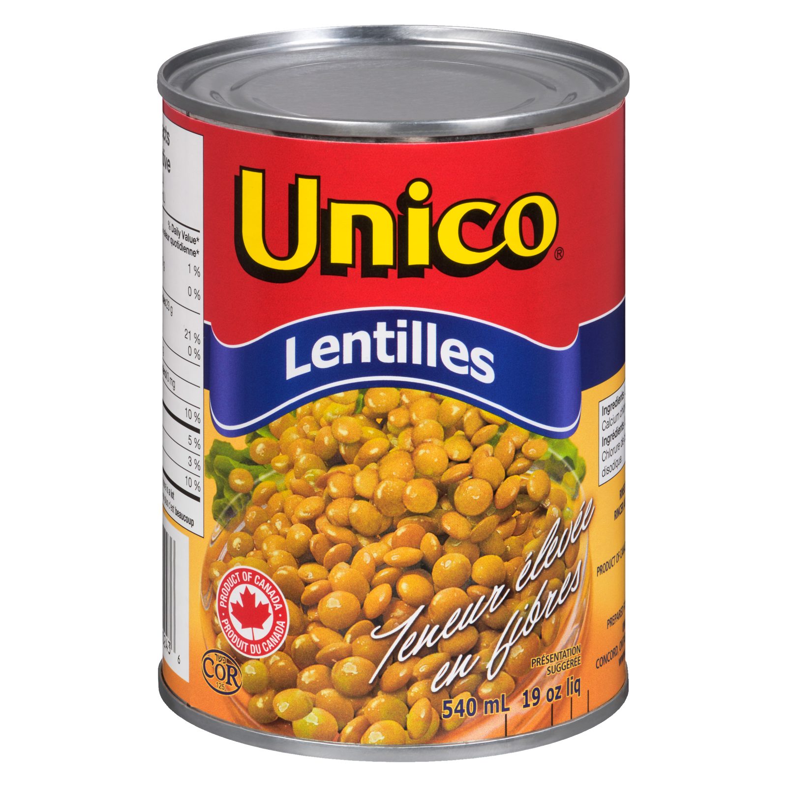 Unico Lentilles — photo du produit (français)