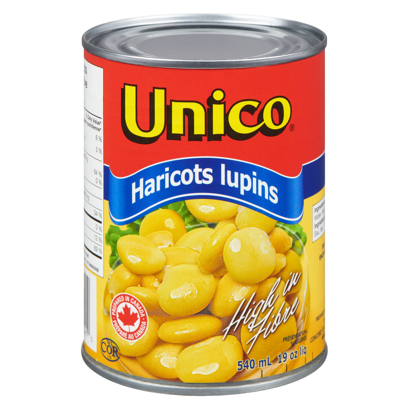 Unico Haricots lupins — photo du produit (français)