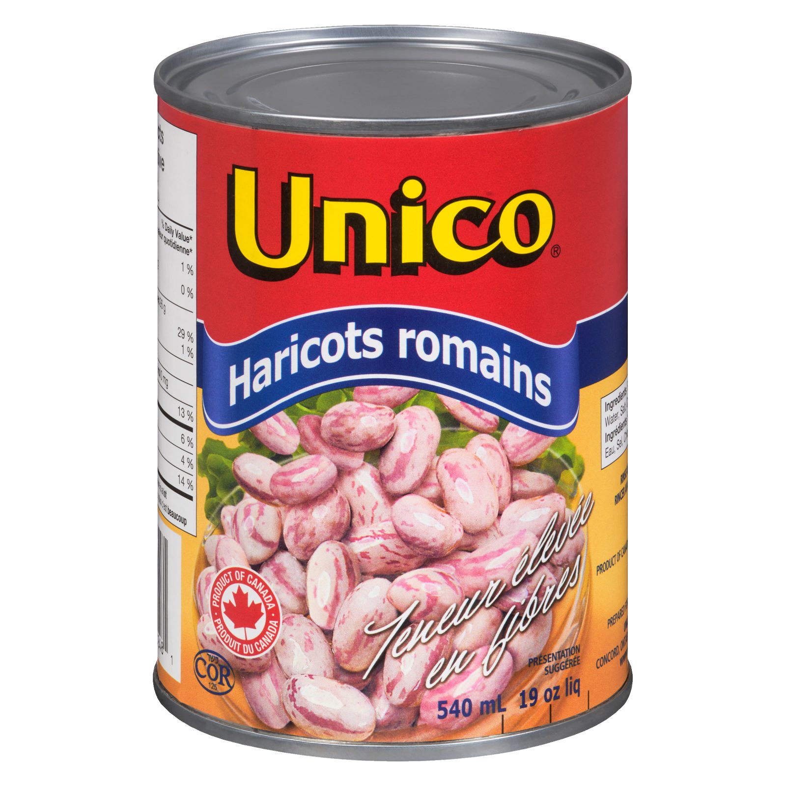 Unico Haricots romains — photo du produit (français)
