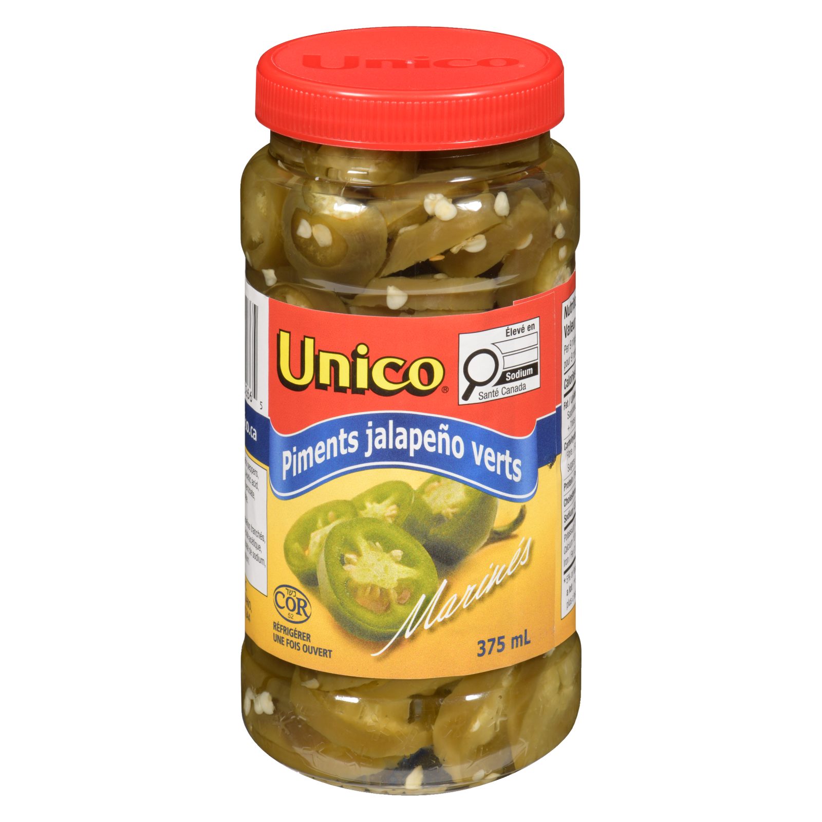 Unico Jalapeños verts tranchés — photo du produit (français)