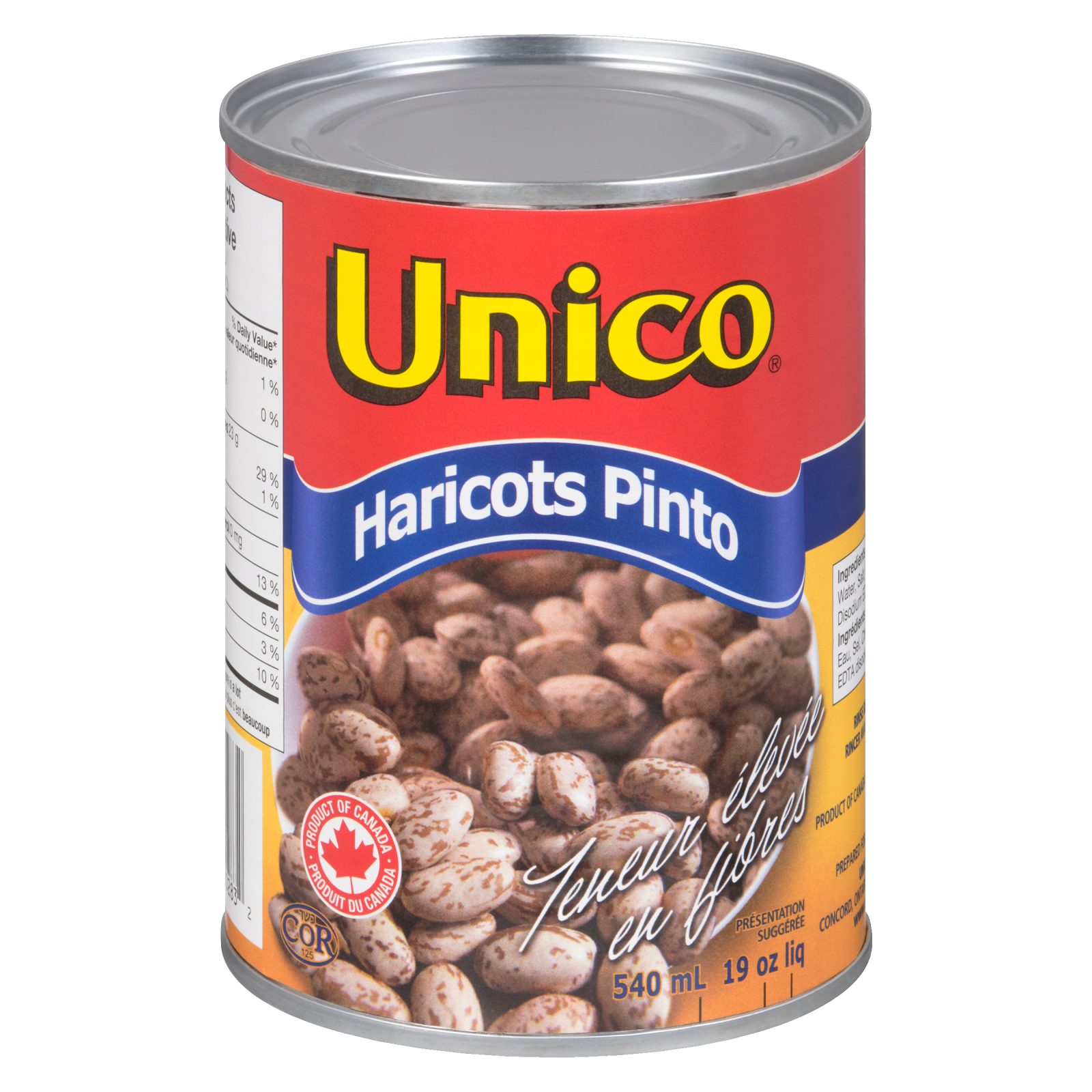 Unico Haricots pinto — photo du produit (français)