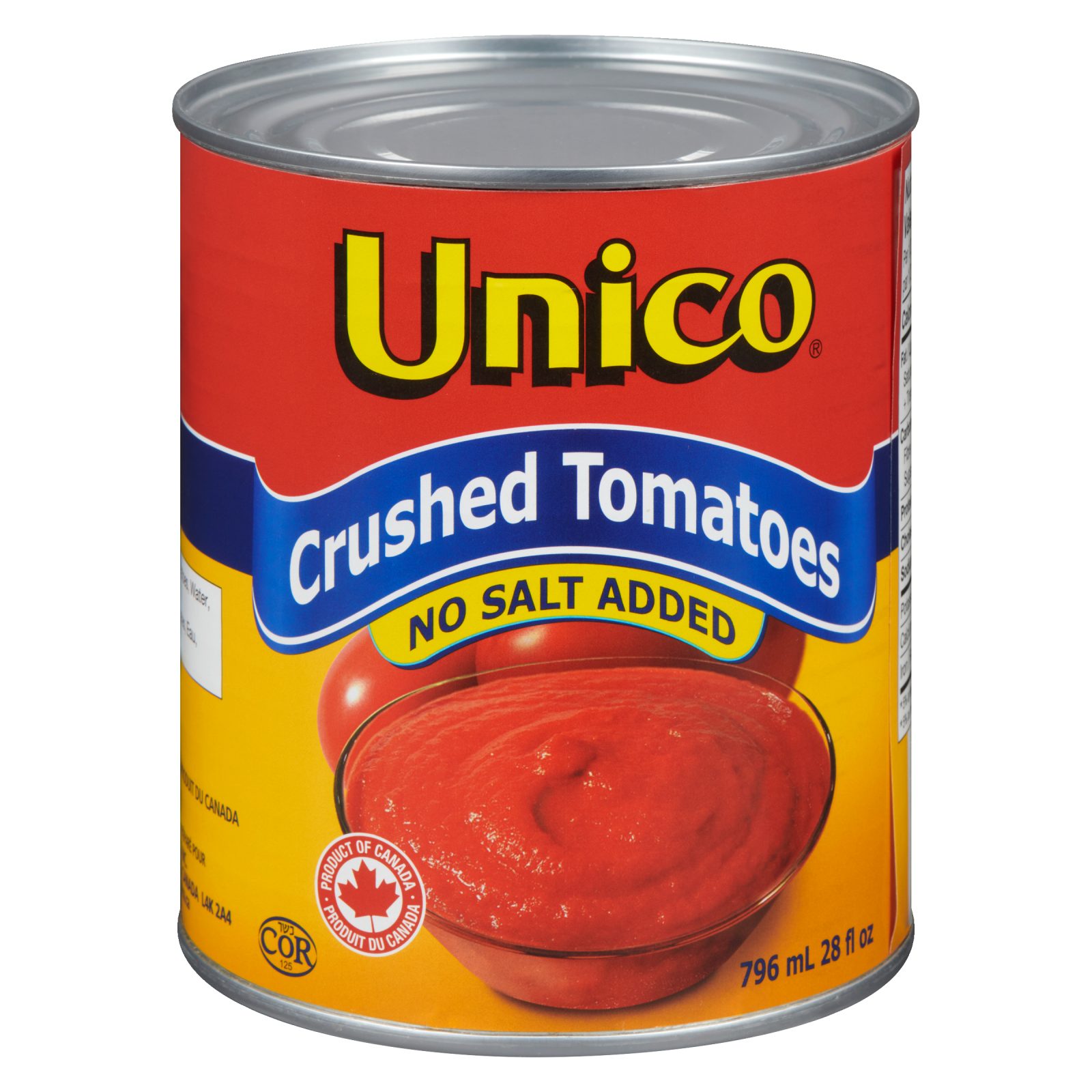 Unico Crushed Tomatoes — No Salt Added — product photo