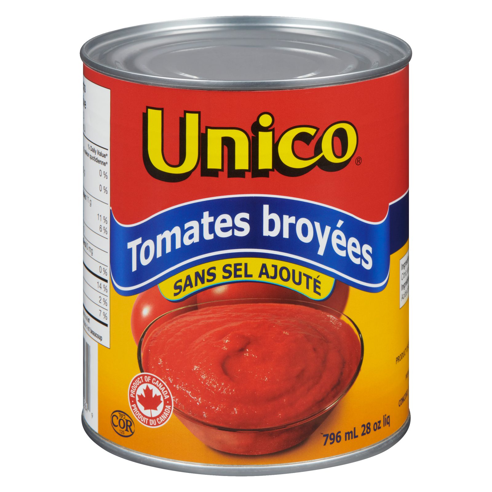 Unico Tomates broyées — sans sel ajouté — photo du produit (français)