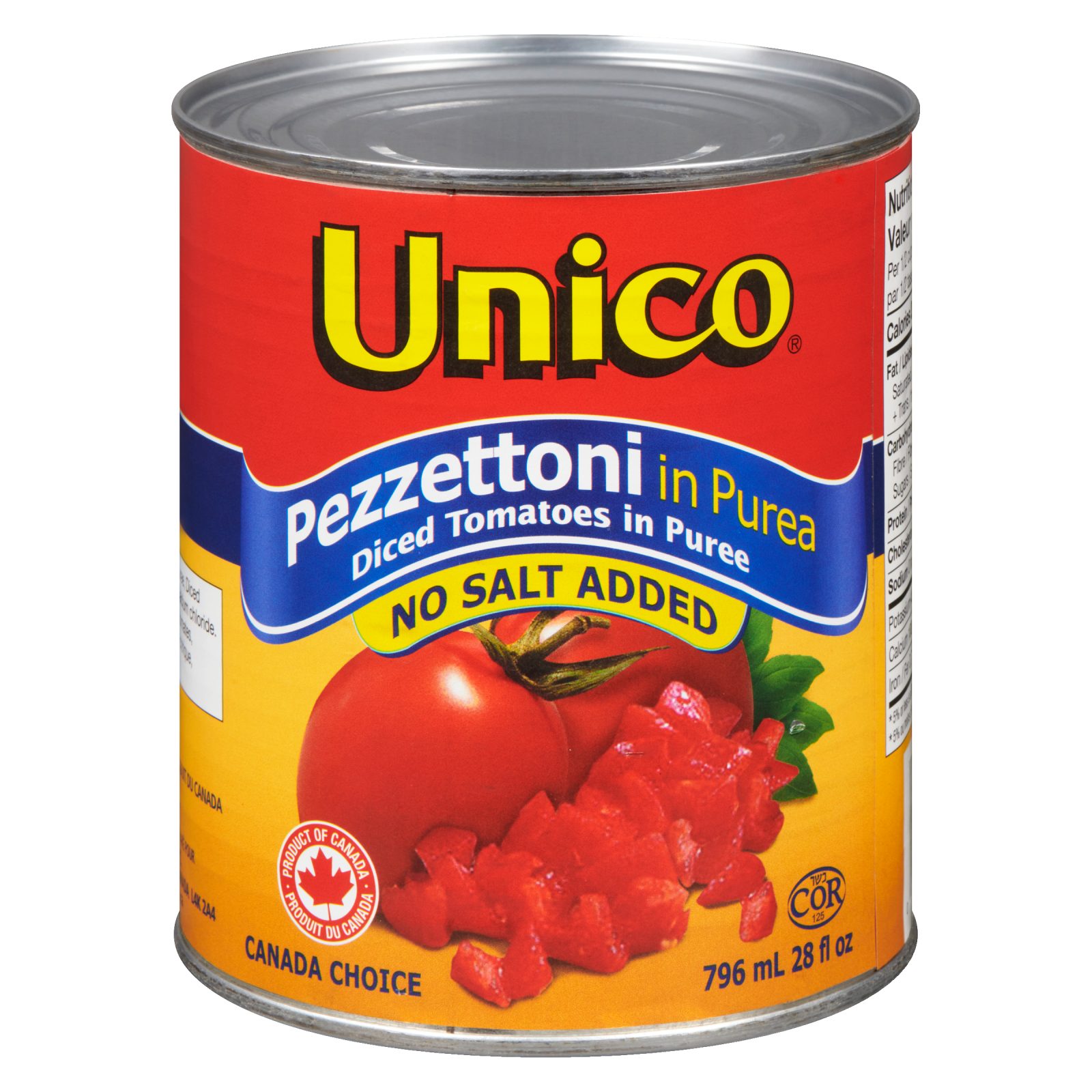 Unico Pezzettoni in Purea — No Salt Added — product photo