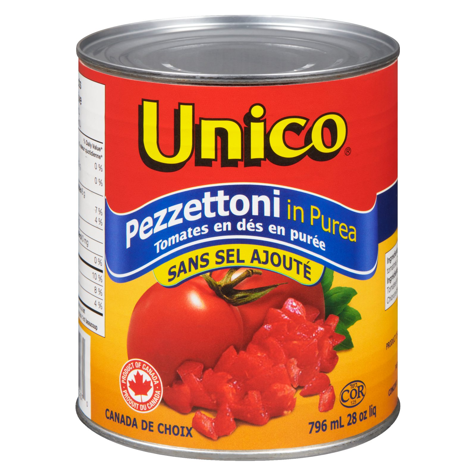Unico Pezzettoni in Purea — sans sel ajouté — photo du produit (français)