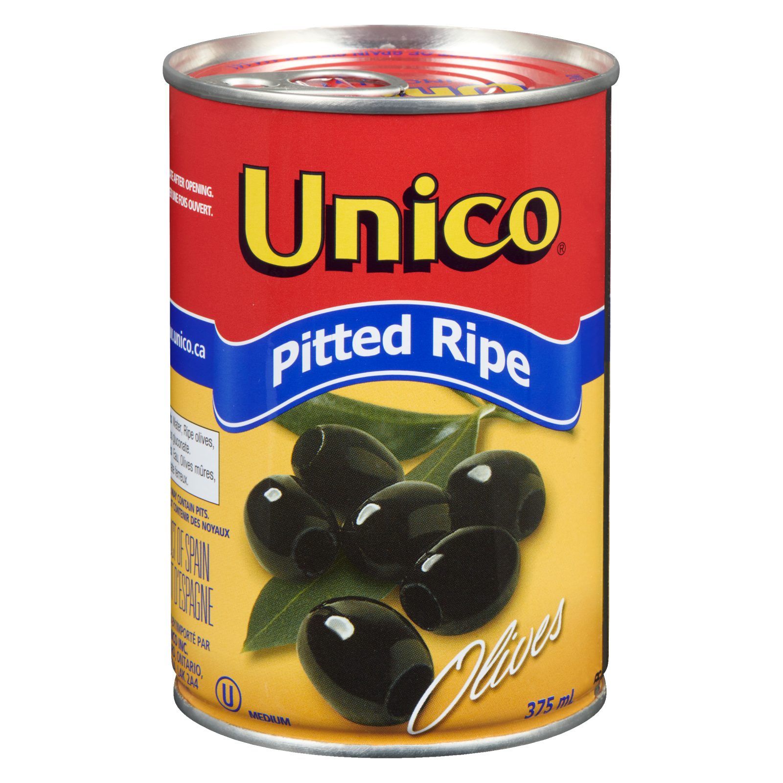 Unico Pitted Ripe Olives — product image - 375 mL