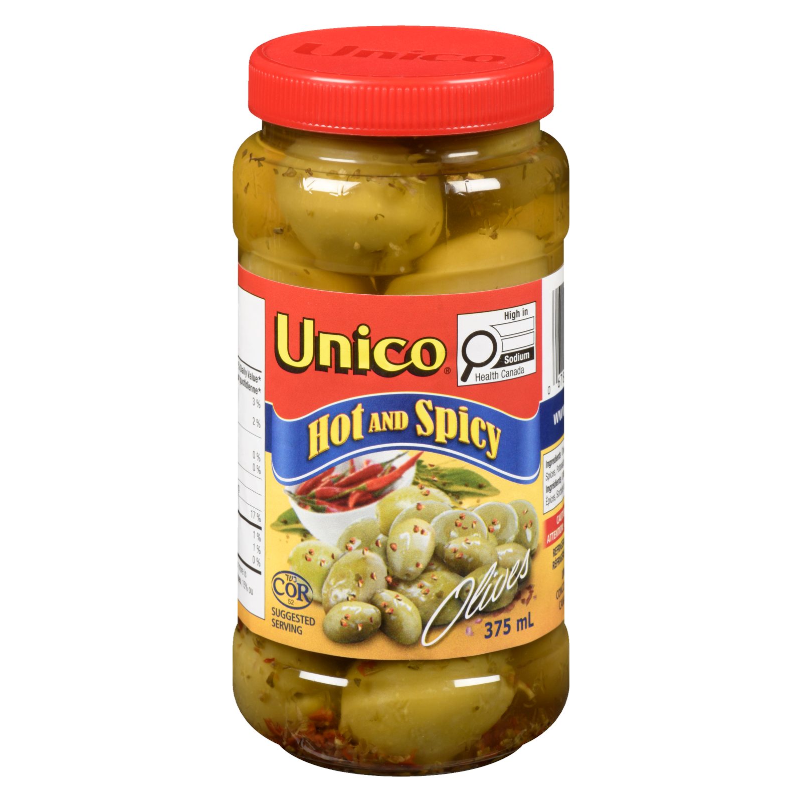 Unico Hot & Spicy Olives — product photo