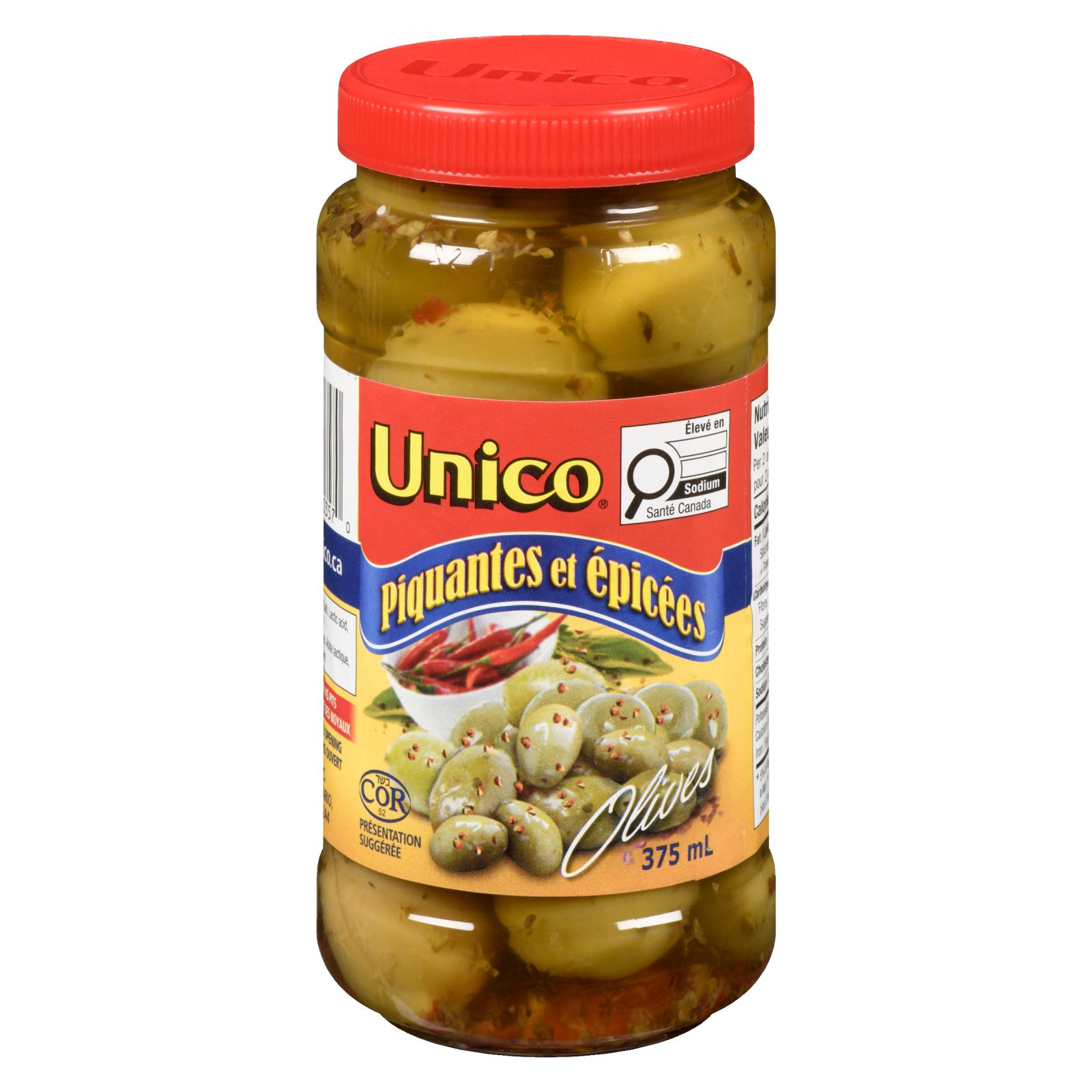 Unico Olives piquantes et épicées — photo du produit (français)