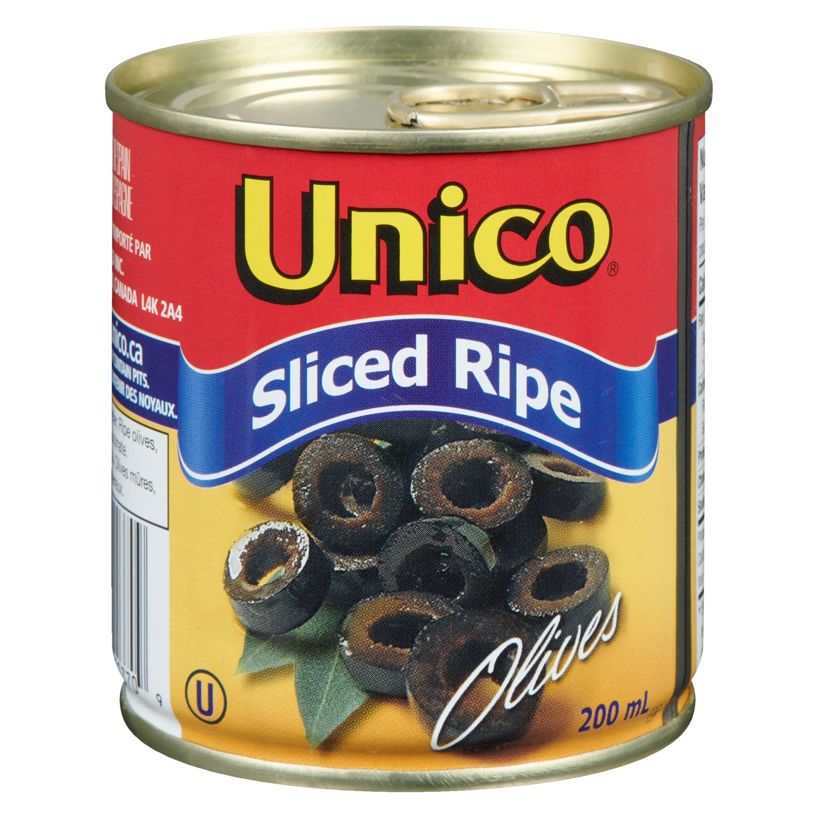 Unico Sliced Ripe Olives — product image - 200 mL
