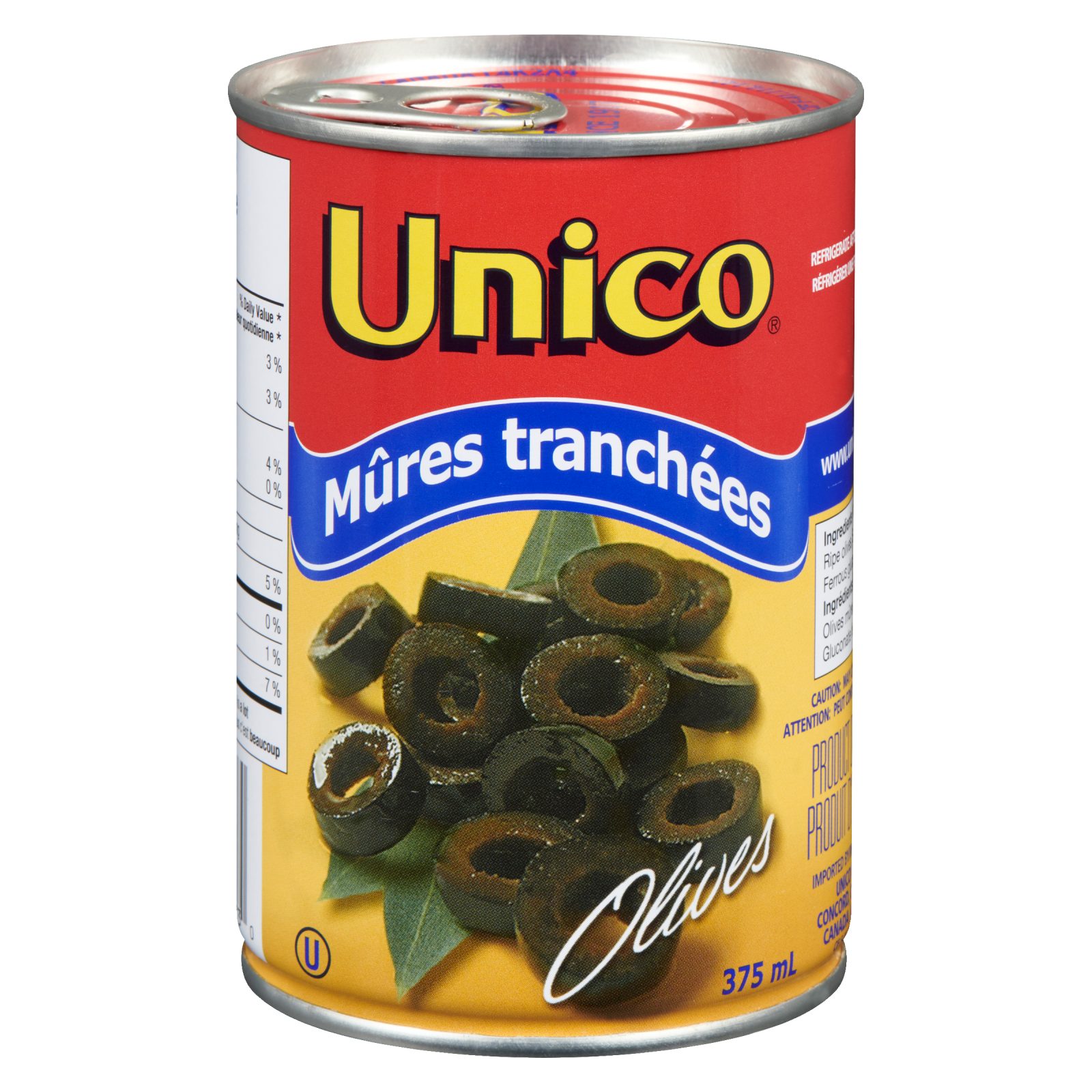 Unico Olives mûres tranchées — photo du produit (français)
