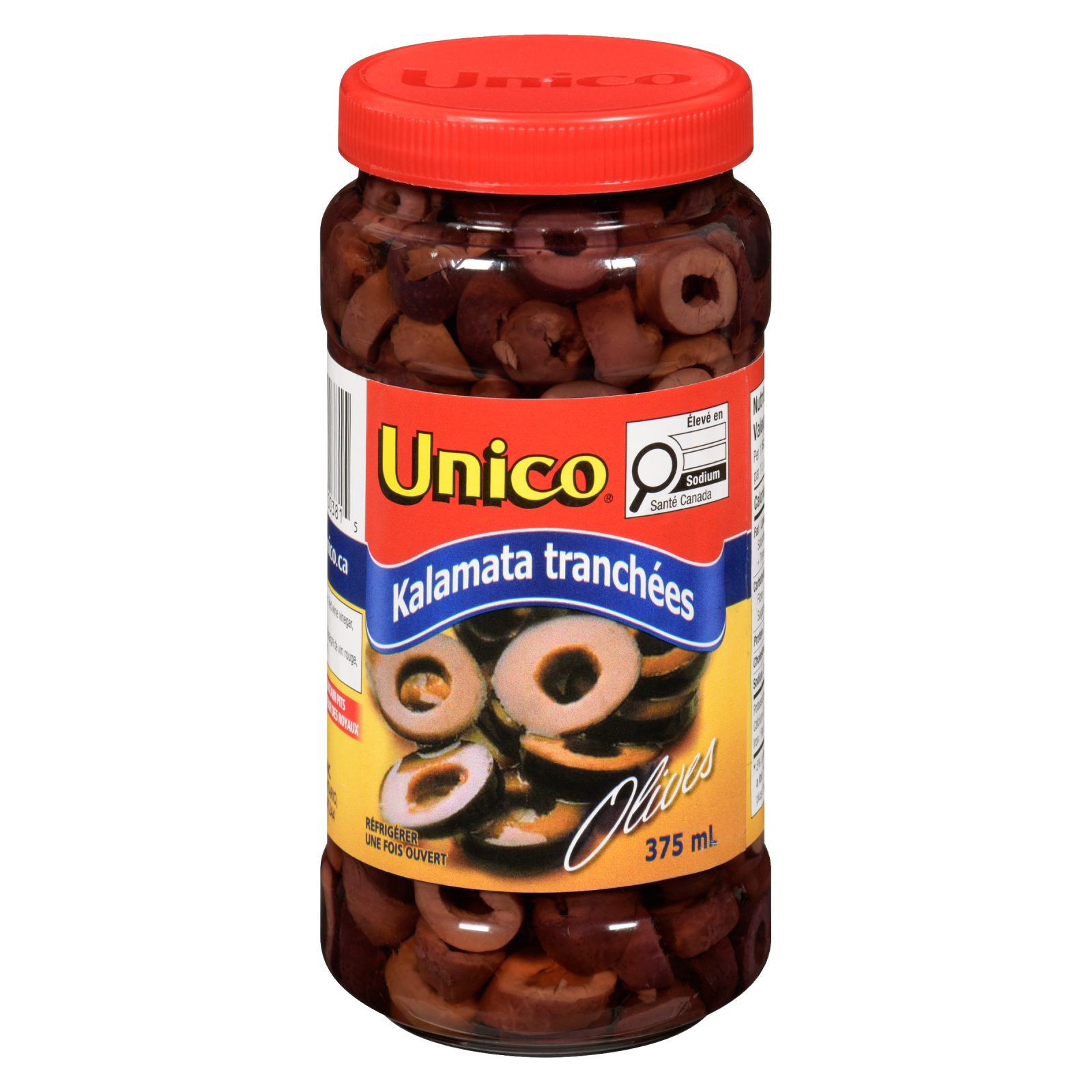 Unico Olives Kalamata tranchées — photo du produit (français)