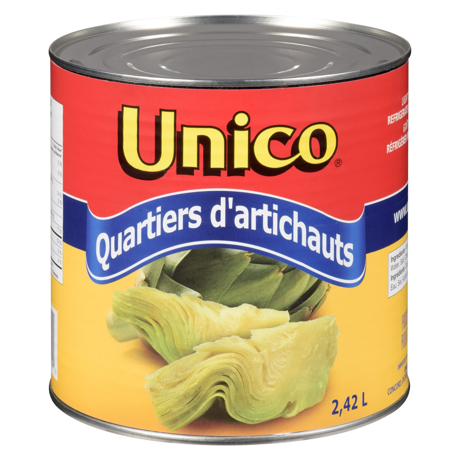 Unico Quartiers d'artichauts — image du produit - 2.42 L