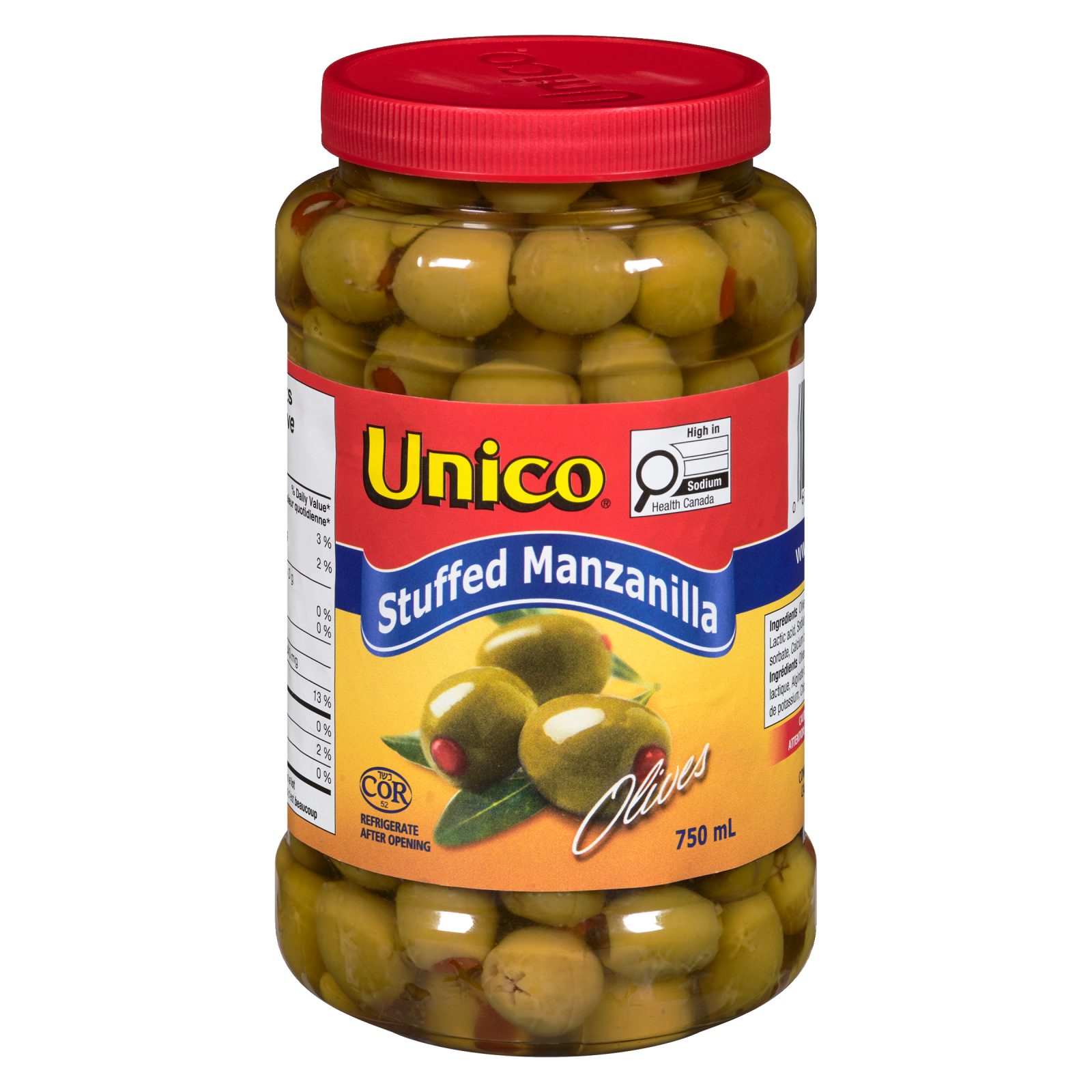 Unico Stuffed Manzanilla Olives — product photo