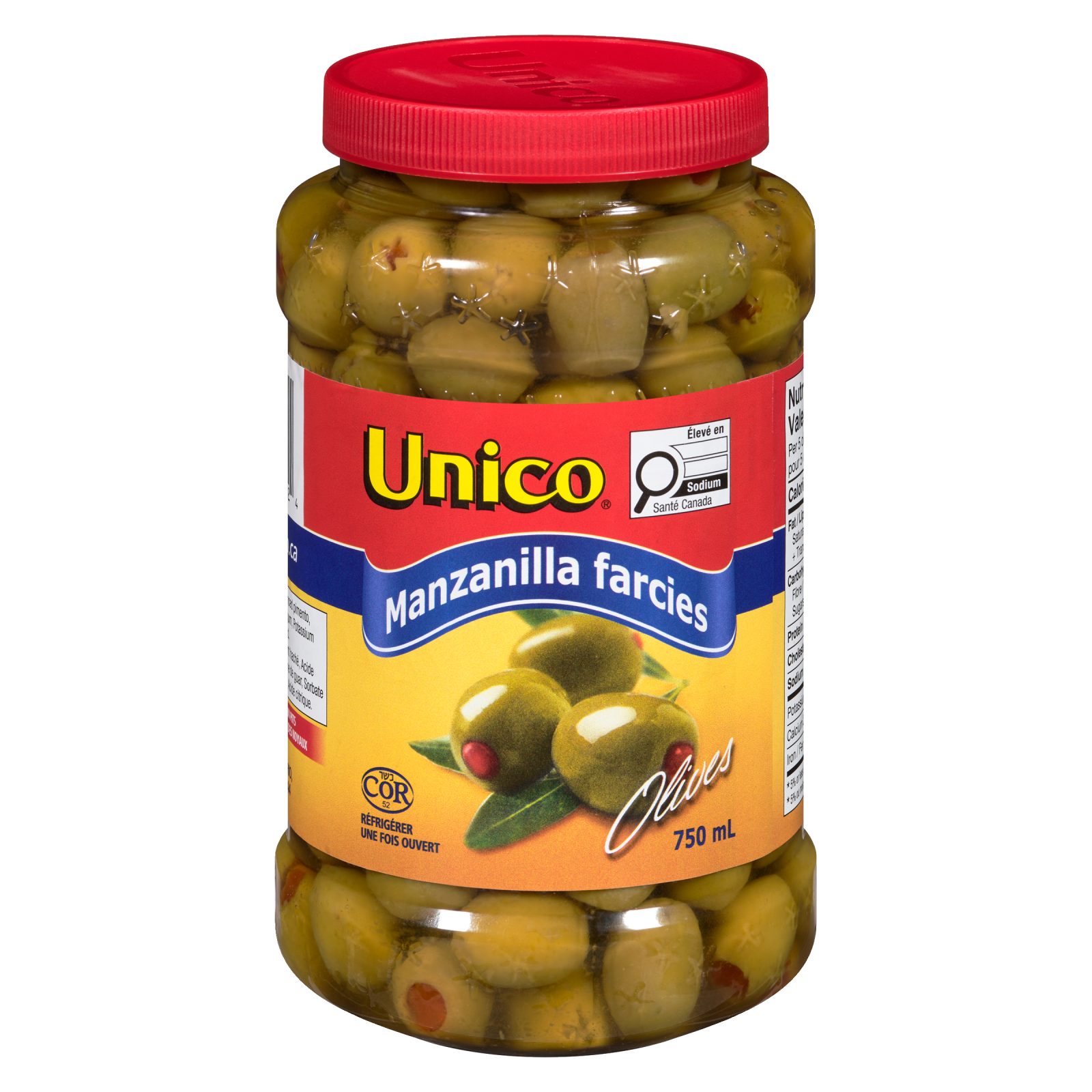 Unico Olives manzanilla farcies — photo du produit (français)