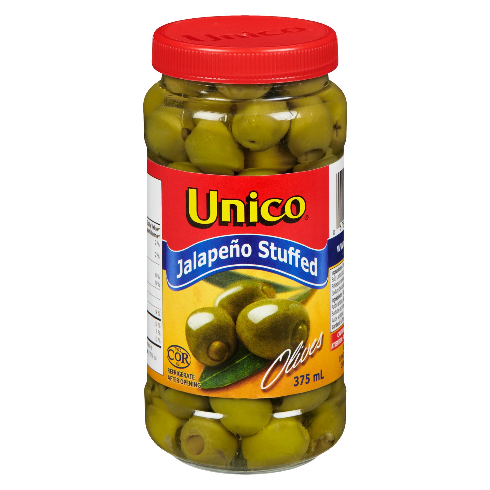 Unico Jalapeño Stuffed Olives — product photo