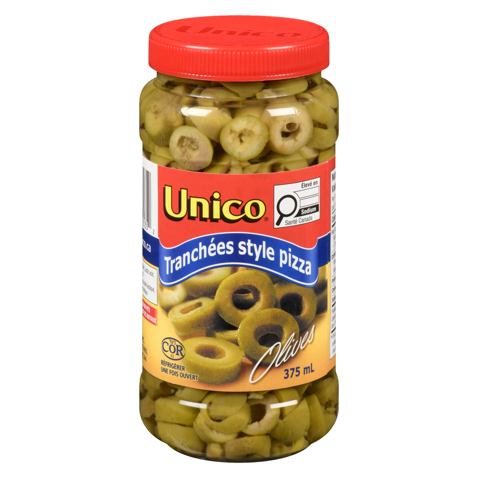 Unico Olives tranchées style pizza — photo du produit (français)