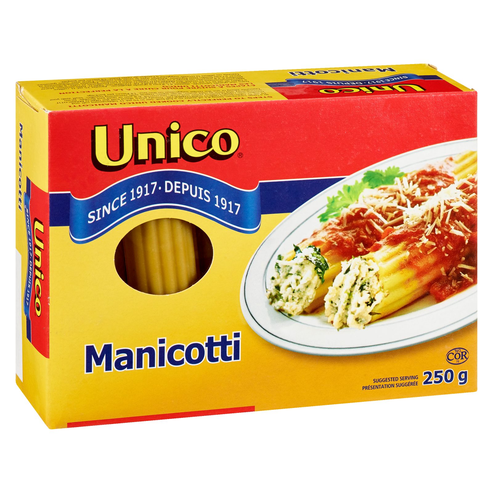 Unico Manicotti — product photo