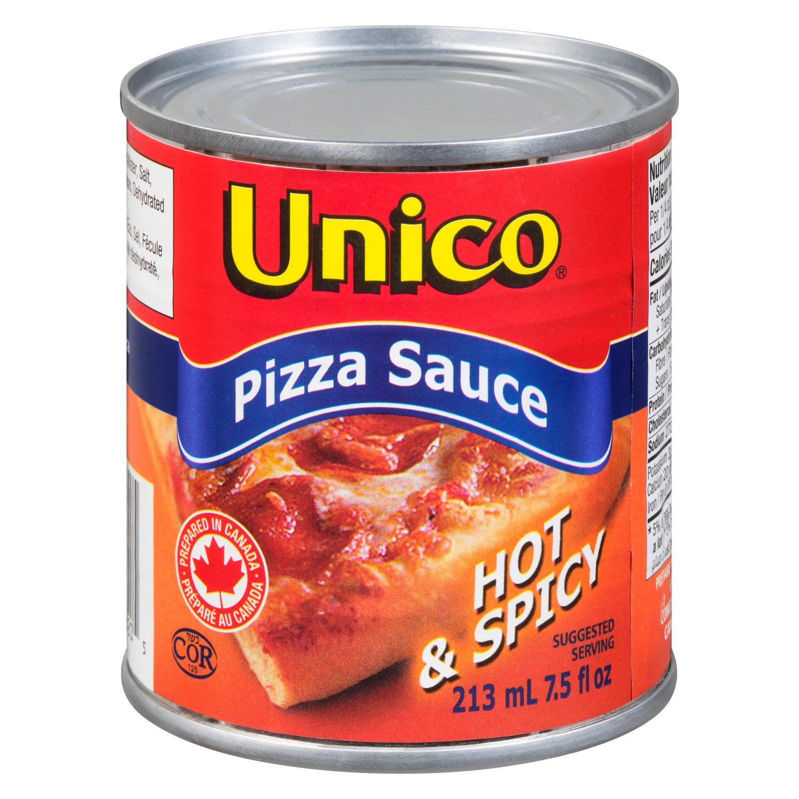 Unico Pizza Sauce — Hot & Spicy — product photo