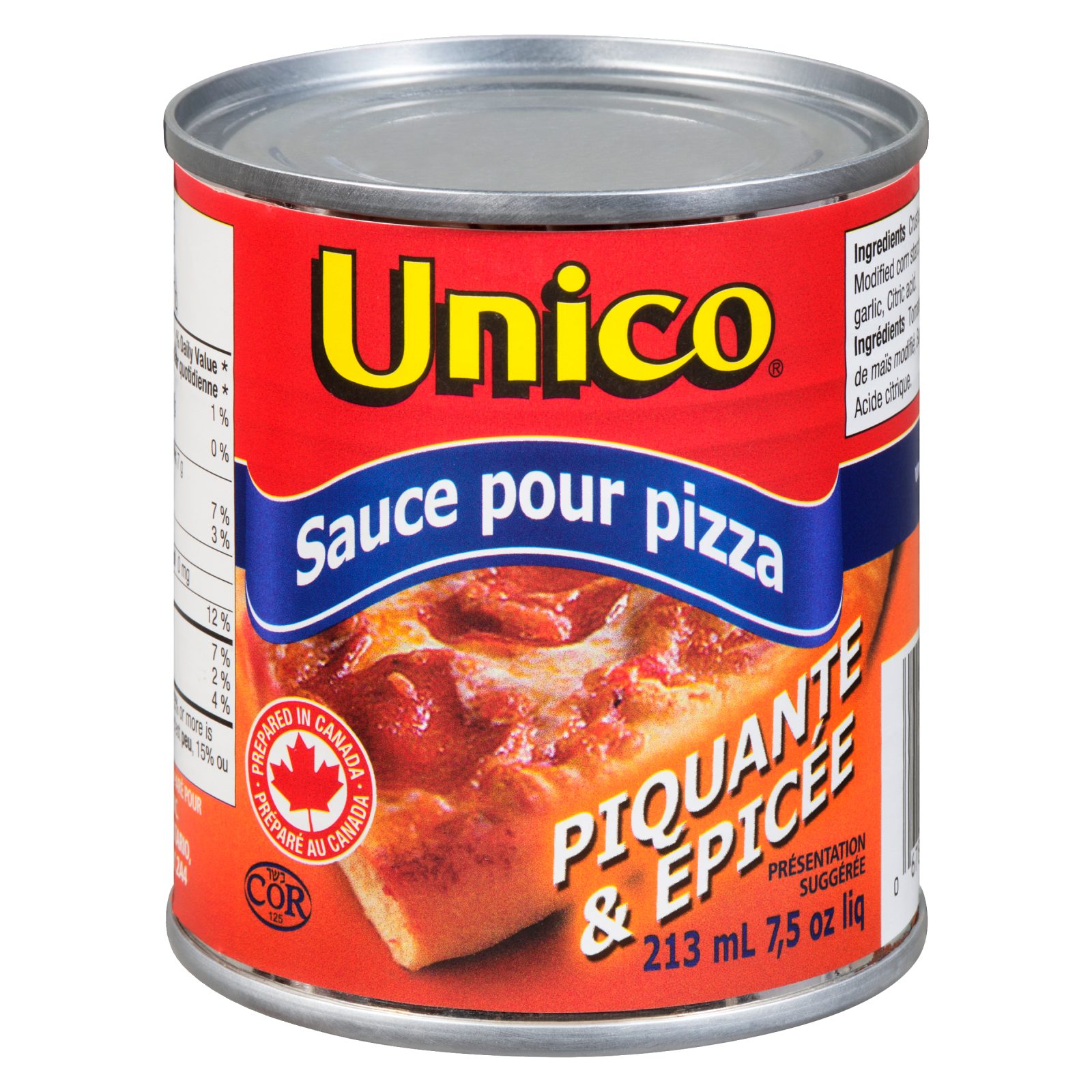 Unico Sauce à pizza — Forte et épicée — photo du produit (français)