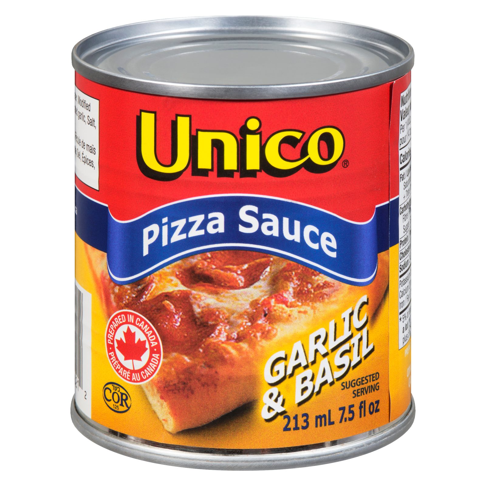 Unico Pizza Sauce — Garlic & Basil — product photo