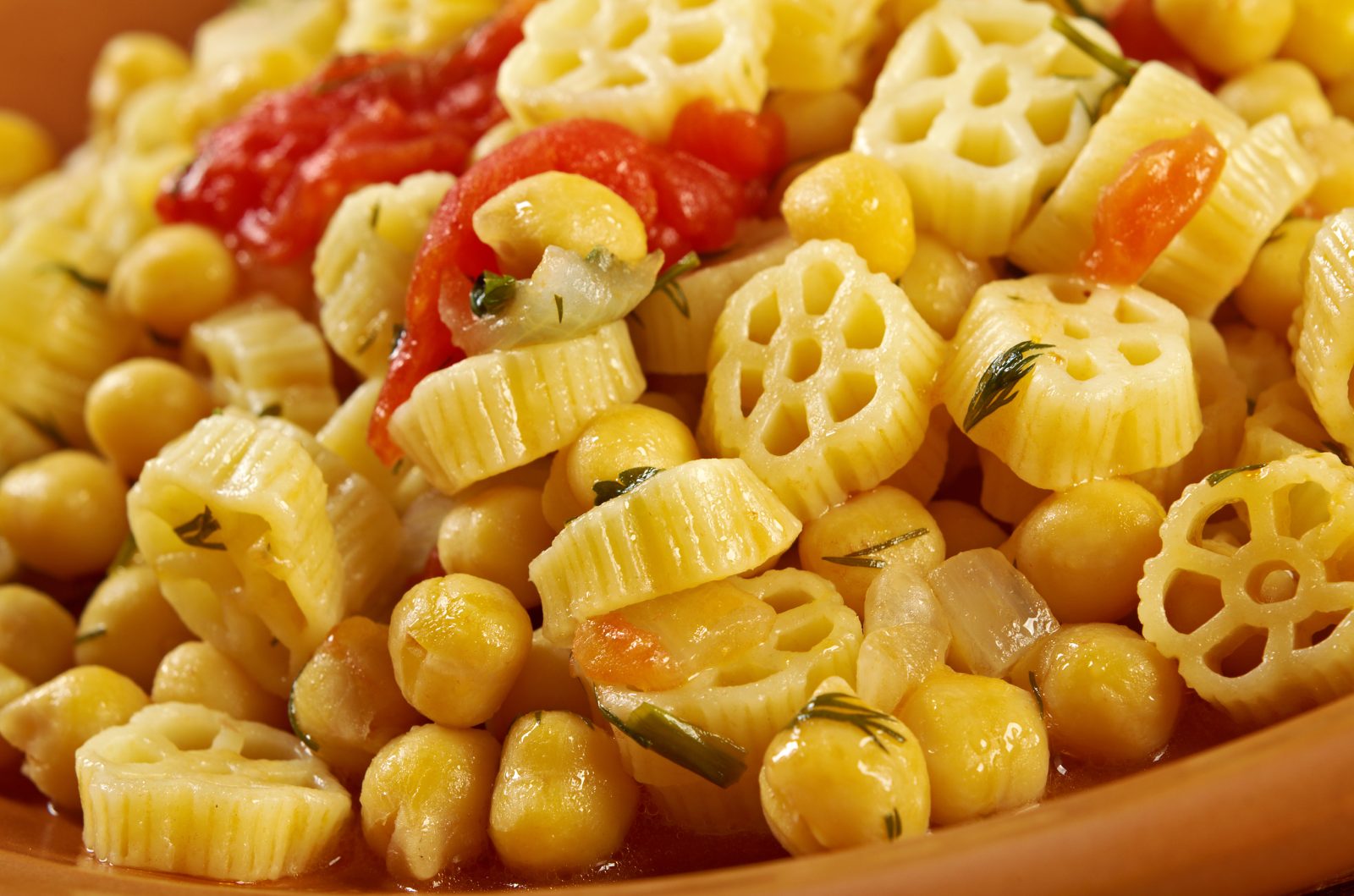 Pasta with Chick Peas — prepared dish