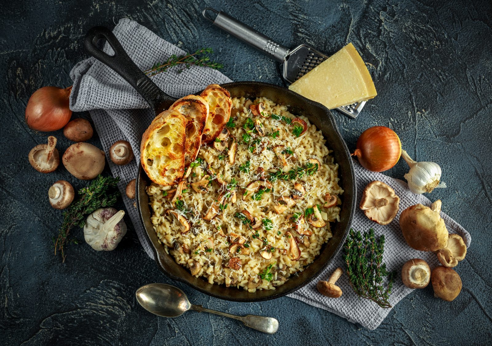 Mushroom Risotto — prepared dish