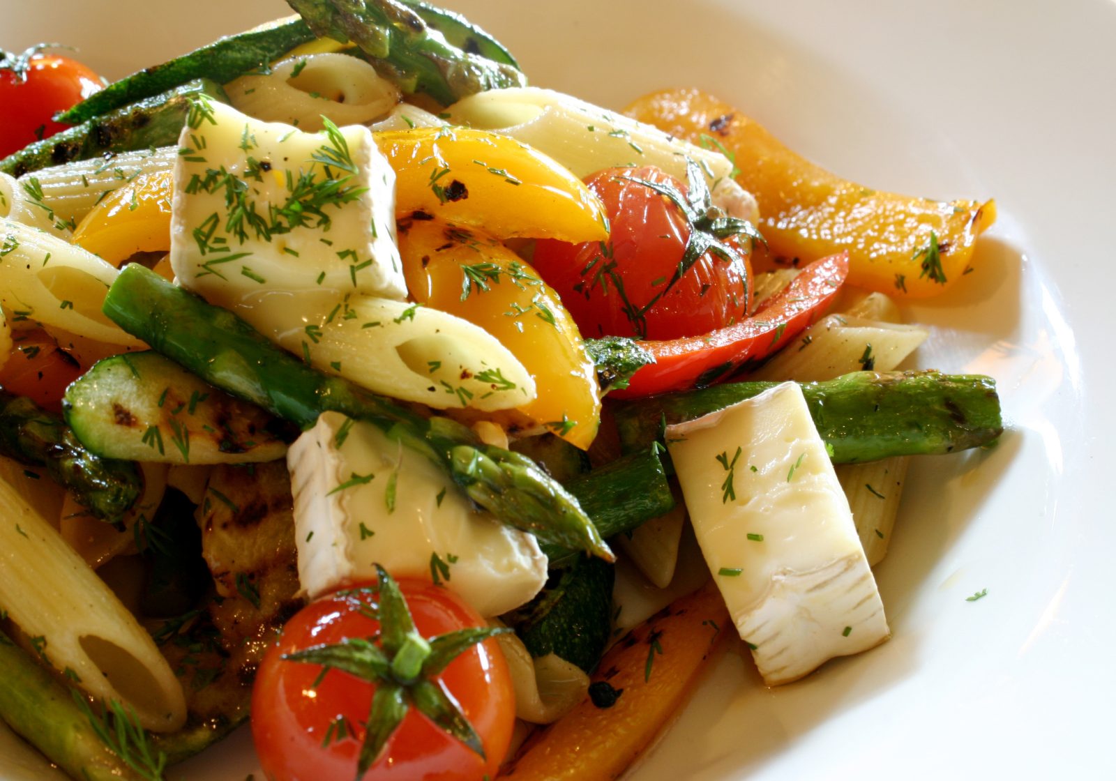 Penne with Sweet Peppers — prepared dish