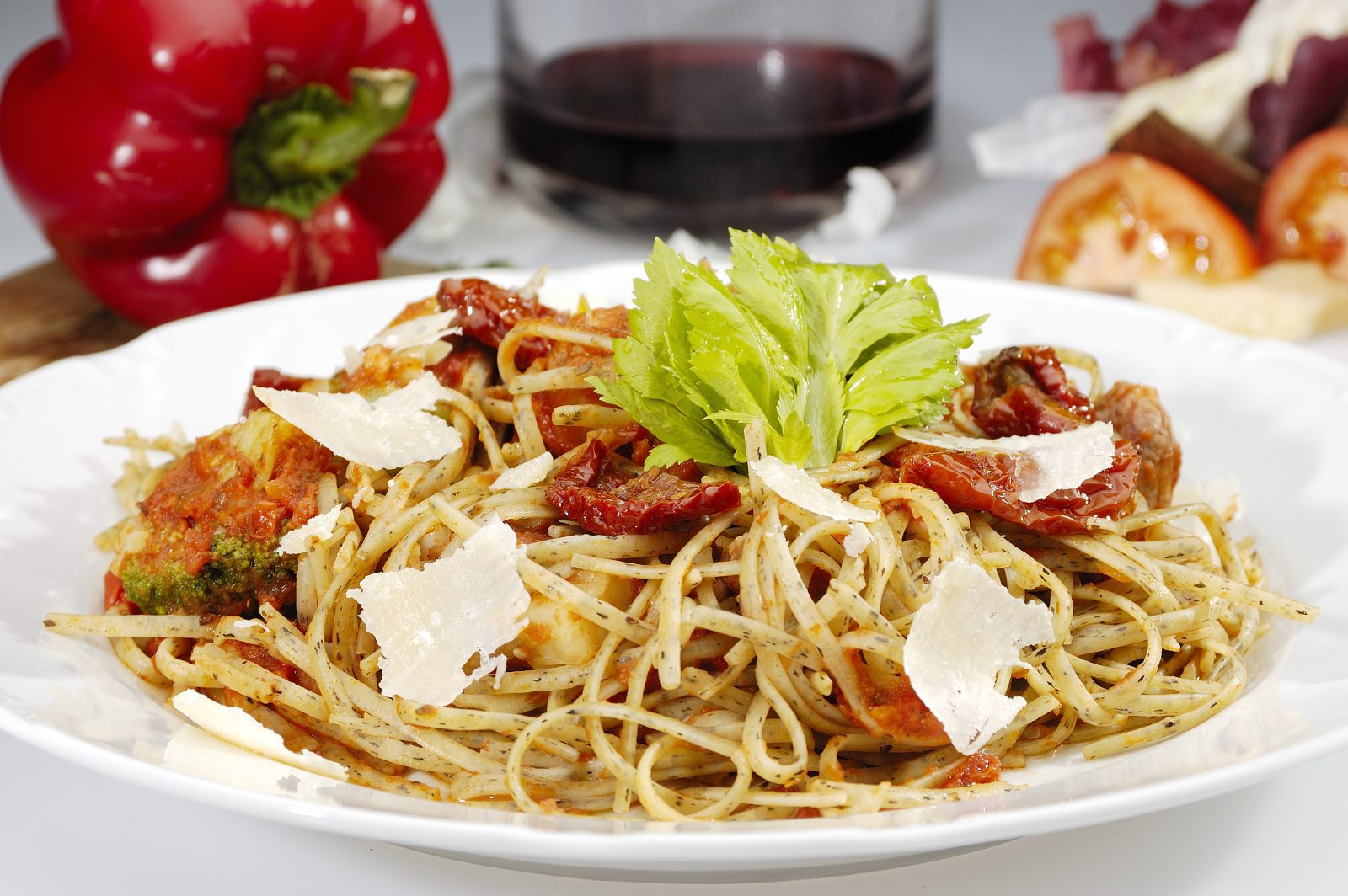 Pasta and Sundried Tomatoes — prepared dish