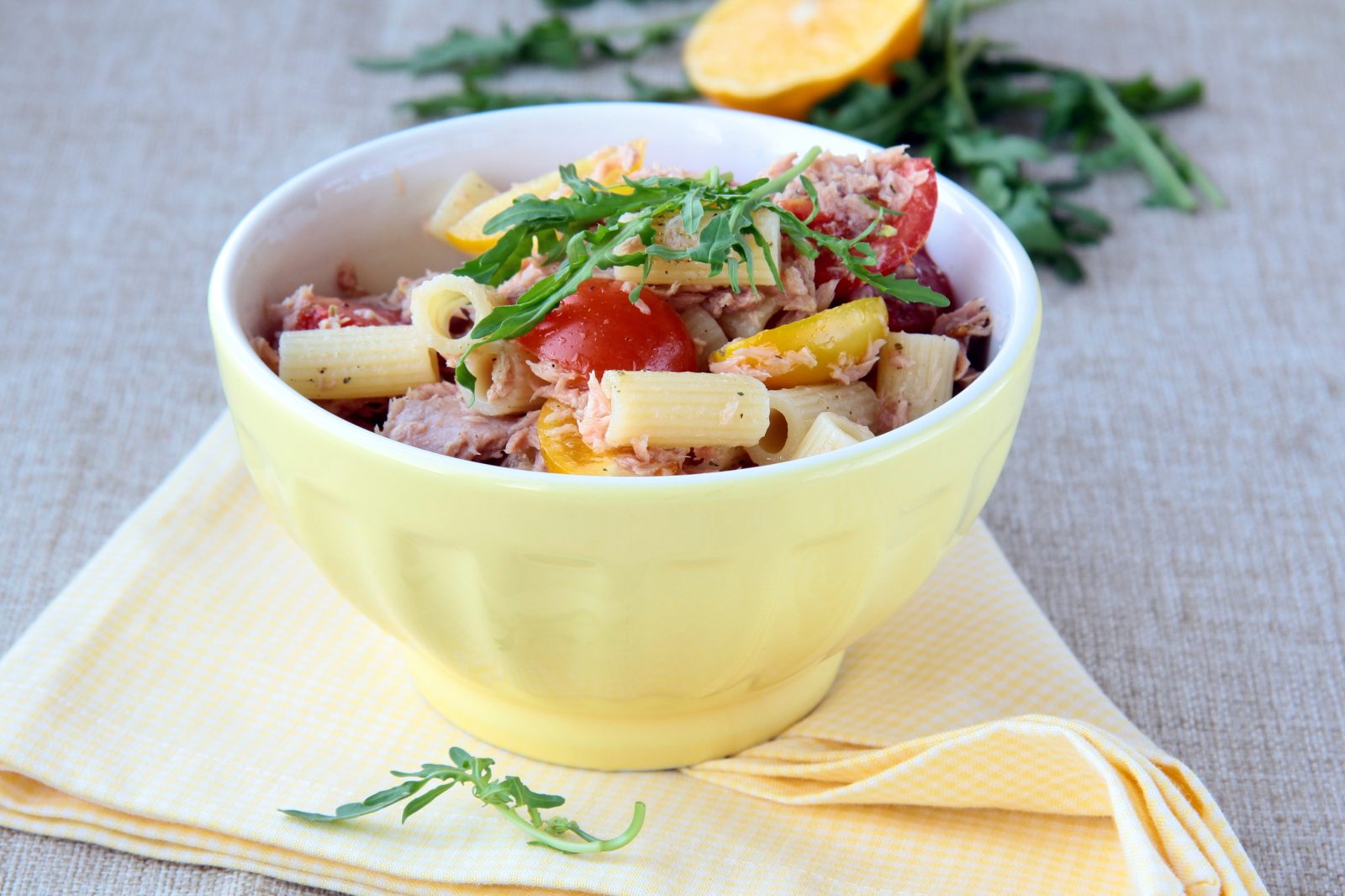 Pasta with Pepper and Tuna Sauce — prepared dish
