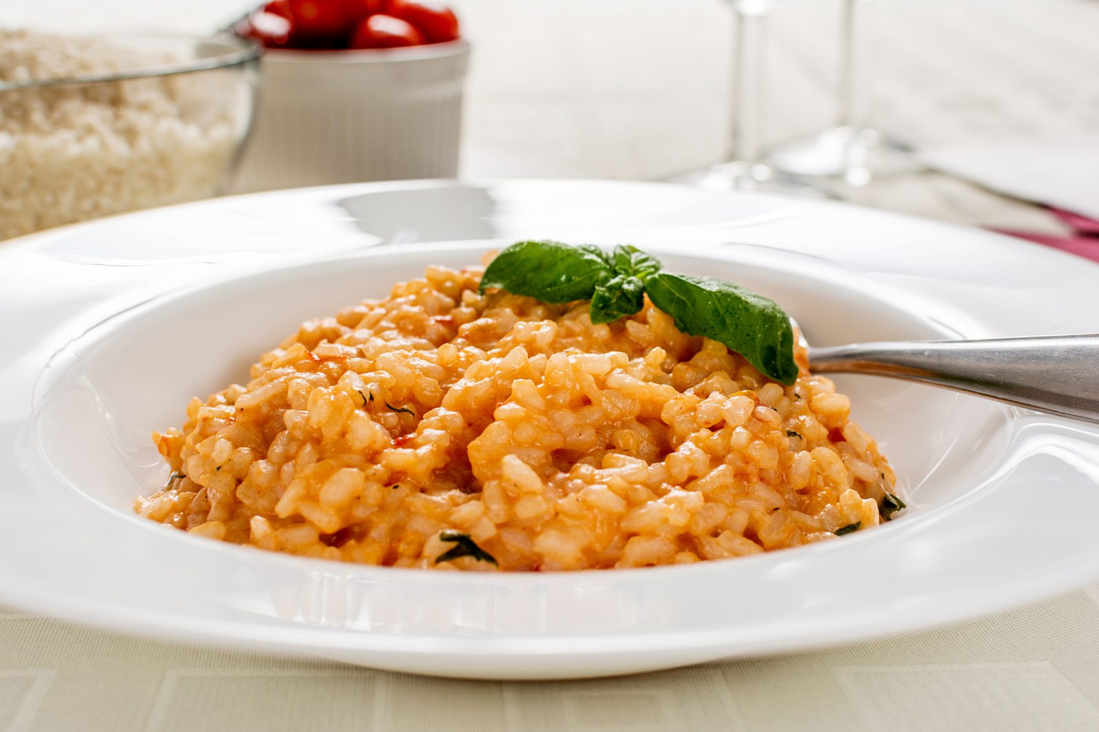 Risotto with Roasted Peppers — prepared dish