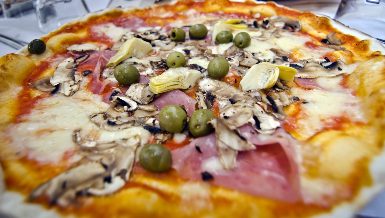 Four Seasons Pizza — prepared dish